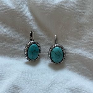 Turquoise and Silver Earrings